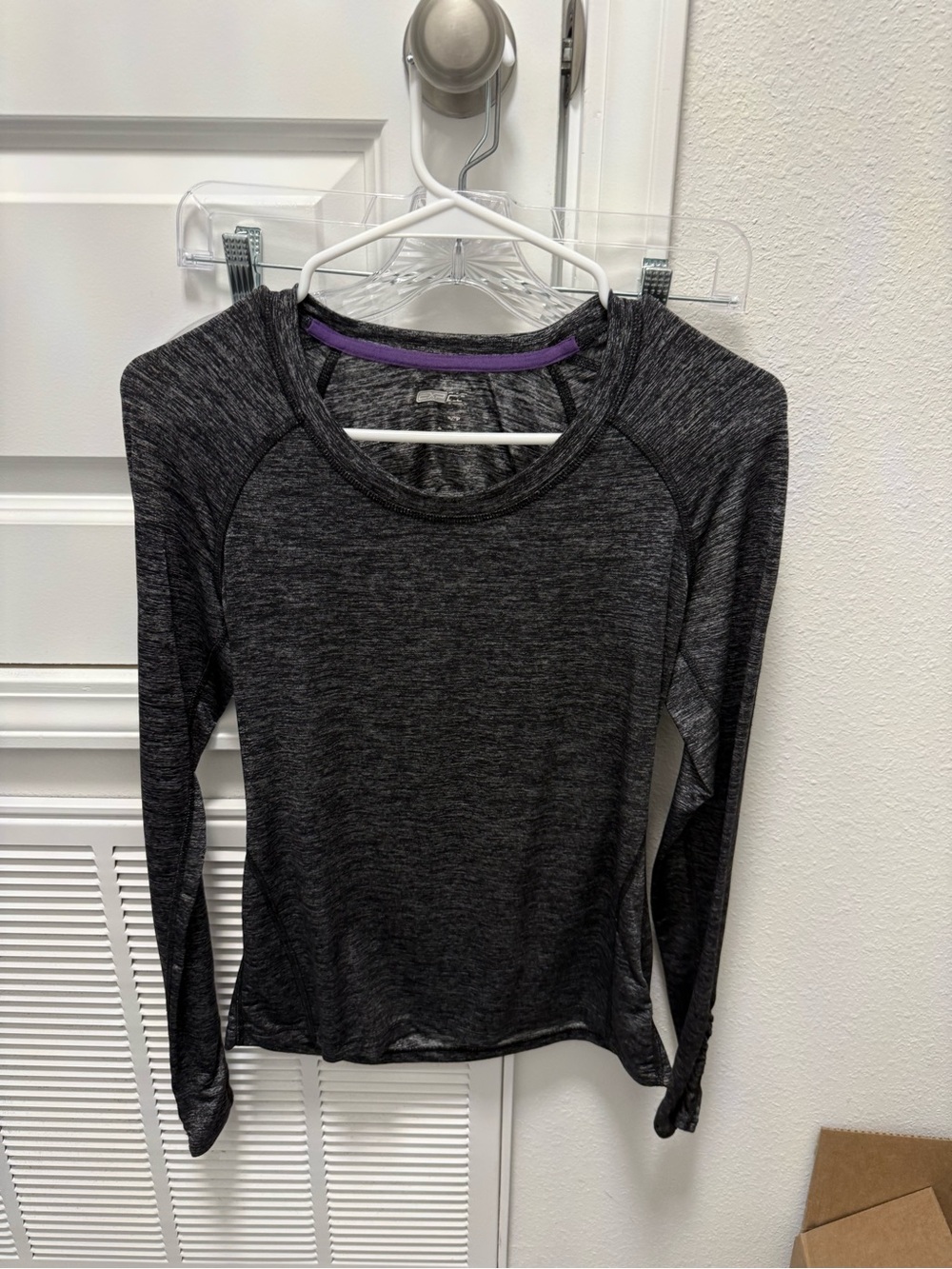 Women’s Long Sleeve Performance Top - Charcoal